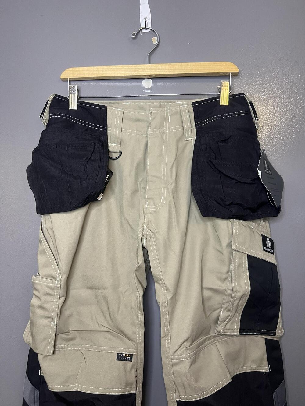 Mascot Cargo Pants Mens 32x32 Beige Lindau 3/4 Workwear 14349-442-5509
